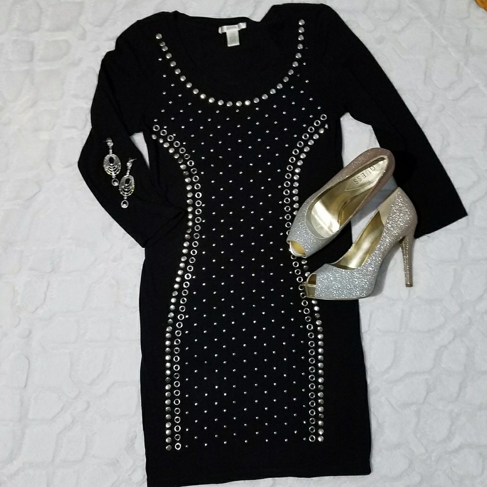 Black bodycon dress